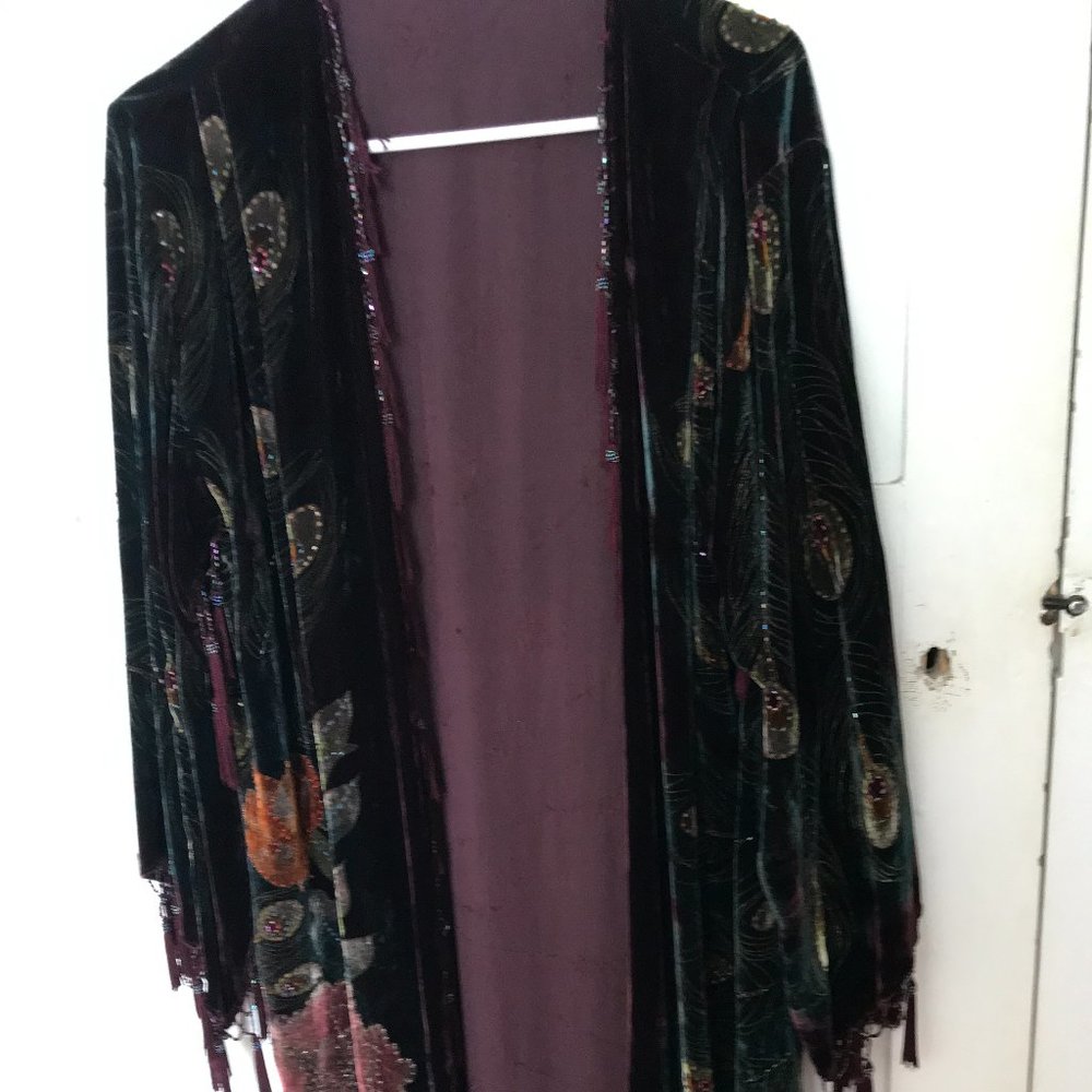 Velvet bejewled coat/wrap special